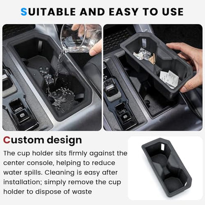 5PCS Center Console Organizer Tray and Wireless Charging Mat Compatible with 2026 Toyota RAV4 Armrest Bottom Tray Cup Holder Center Console Silicone Pad Interior Accessories(Not for Limited) - style: 5 PCS Center Console Tray