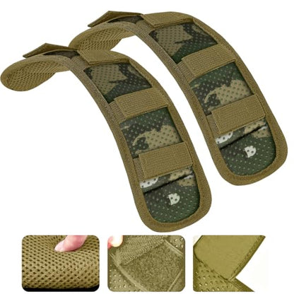 ZINMARK 2Pcs Ultra-Thick Shoulder Pad Cushions for Laptop Bags,Messenger Bags,Briefcases,Luggage, Tool Bags,Travel Bags etc - color: Camouflage Green