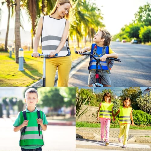 A-SAFETY kids High Vis Reflective construction Safety vest - color: Blue, size: 2-5Year