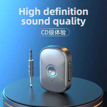 Bluetooth Adapter for Car, Bluetooth V5.3 Receiver Wireless Audio Receiver for Car Stereo/Home Stereo/Wired Headphones/Speaker, Plug & Play