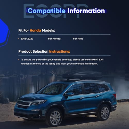 ECCPP Cargo Cover 2016 2017 2018 2019 2020 2021 2022 Fit for Honda for Pilot 3.5L Rear Trunk Cover Shade Luggage Tonneau Security Cover - style: 2016-2022 for Honda for Pilot