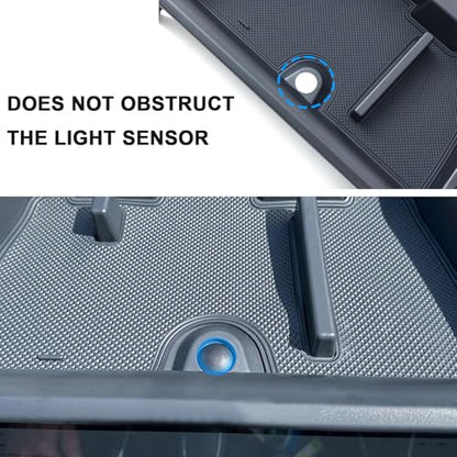 TOPINSTALL 2026 Custom Fit Dash Tray Compatible with 2024-2026 Toyota Grand Highlander Accessories, Center Console Screen Dashboard Organizer Phone Sunglasses Holder