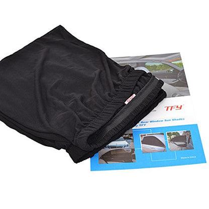 TFY Universal Car Rear Side-Door Square-Window Sunshades - for Vehicles with Side Windows 29.5Inch - 41.5Inch W x 19Inch H (Regular Rectangular Window) - size: Regular Rectangular Window