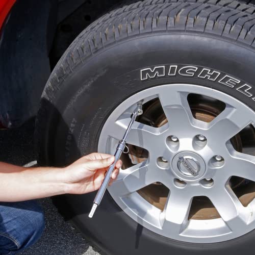 Slime 2021-A Tire Gauge, Dual Head, Pencil Gauge, Truck & SUV, 10-150 psi - size: Large, style: Pencil