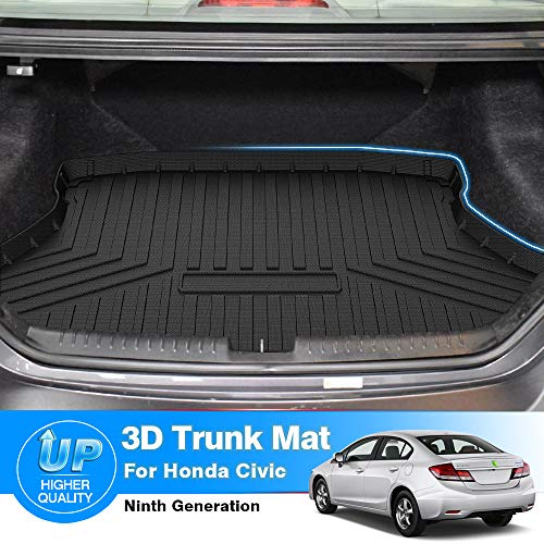Cartist Cargo Liner for Honda Civic 2012-2015 All Weather Trunk Liner Odorless High Side 3D Anti-Slip Trunk Floor Mat - size: 1)Honda Civic 2012-2015
