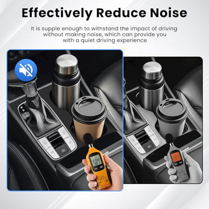 Autorder Silicone 2-in-1 Cup Holder for 2022-2026 Hyundai Santa Cruz Accessories Silicone Center Console CupHolder Insert with Gear Shift Panel Cover Dust & Scratch Resistant All-Around Protection - size: 2022-2026 Santa Cruz Cup Holder
