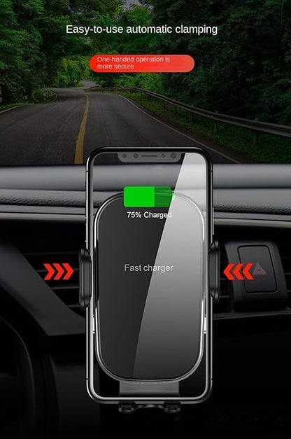 Car Wireless Charger for All Kinds of Cars and Cell Phones Car Phone Holder 15W Fast Charging Cell Phone Wireless Charger (CW16)