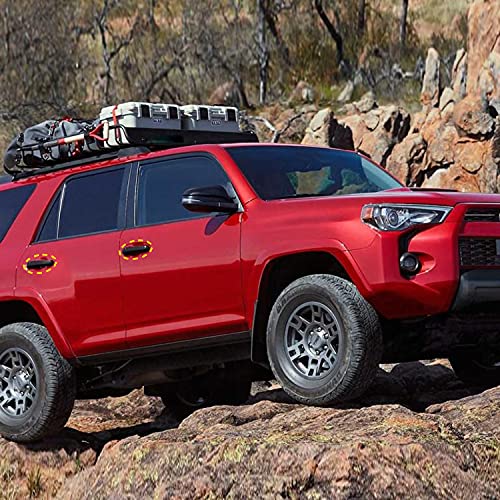 ITrims Door Handle Cover Trim for Toyota 4Runner 4WD N280 Prado J150 2010-2024 2018 2019 2020 Car Styling Accessories Exterior Door Handles 8PCS ABS (with Smart Key Holes Matte Black) - size: with Smart Key Holes Matte Black