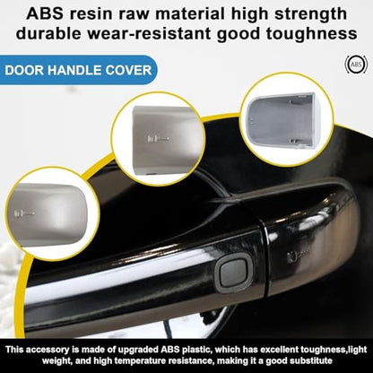 Car Door Handle Cover Cap Compatible with Volvo 07-16 S80/04-10 S40/09-17 XC60/08-16 XC70/08-15 V70/10-13 C30/06-13C70/05-12 V50 39998270 Door Key Cover Handle Accessories Lock Cap Black - color: Black Front Left driver's side