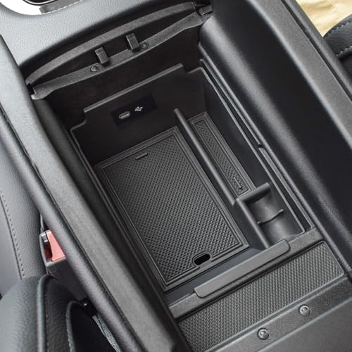 HGWEI Center Console Organizer Compatible with 2020-2026 Mercedes Benz GLE 350 450 580 AMG 53 63S Accessories, GLS 450 580 AMG 63 Armrest Storage Box Insert Tray (Not Fit with Cool Box)