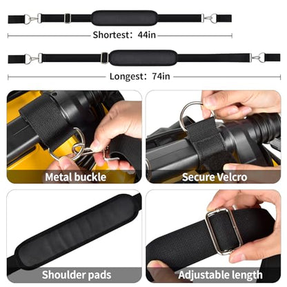 Universal Vacuum Shoulder Strap for Armor All/for Dewalt/for Shark, Adjustable Heavy Carrying Duty Strap for Wet Dry Vacuum, Hands Free Carrying Accessory for Car Detailing, Garage & Home Use