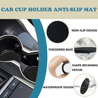 Car Organizer Kit,1PC CarSeat Storage Hanging Bag,Multi-Pocket Organizer,1PC Sunglasses Magnetic Holders for Car Visor,4PCS CarBack Seat Headrest Hooks,4PCS 2.76''Cup Holder Coasters