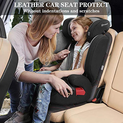 Meolsaek Car Seat Protector, Non-Slip Backing Will Not Leave Imprint, Waterproof Thicker Car Seat Cover for SUV, Sedan, Truck, Leather Car Seat Cushion (Black with Red Stitching 1pc) - color: Black with Red Stitching 1pc