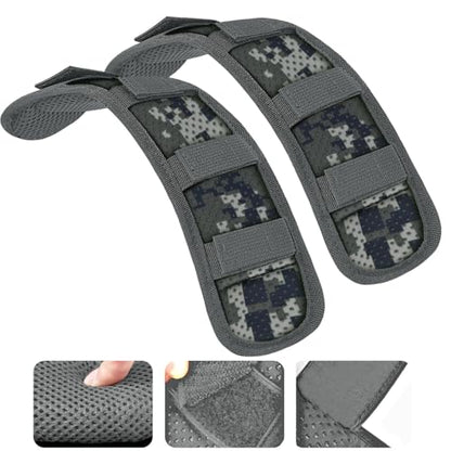 ZINMARK 2Pcs Ultra-Thick Shoulder Pad Cushions for Laptop Bags,Messenger Bags,Briefcases,Luggage, Tool Bags,Travel Bags etc - color: Camouflage Gray