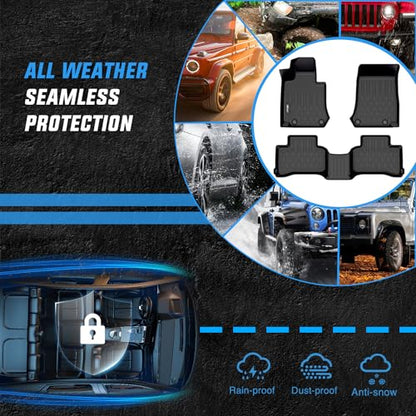 Nilight TPE Floor Mats for Mercedes Benz GLC 300 GLC 43 GLC 63 2016 2017 2018 2019 2020 2021 2022,All Weather Custom Fit Heavy Duty Floor Liners - color: 2016-2022 Benz GLC
