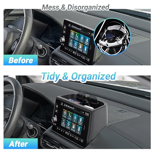 Center Console Organizer Dashboard Tray Compatible with 2023-2026 Honda HR-V Interior Accessories, Dashboard Storage Organizer Box, Fits Both Honda HRV 7-inch and 9-inch Screen