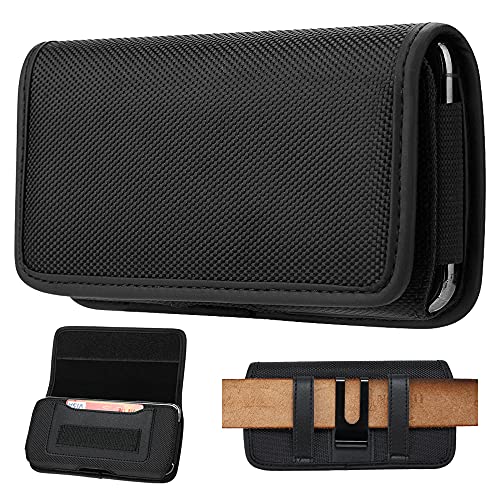 Universal Horizontal Cell Phone Holster Case with Belt Clip for Mobile Phone - XXL - size: XXL