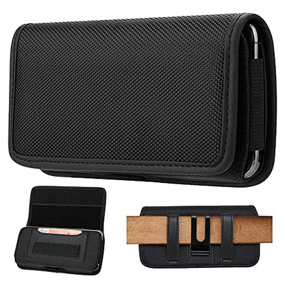 Universal Horizontal Cell Phone Holster Case with Belt Clip for Mobile Phone - XL - size: XL