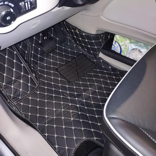 Custom Personalized Floor Mats for Cars, Luxury Full Coverage All Weather Mats, Anti-Slip Set, Customize for 99% of Sedan, Trucks SUV (All Black) - color: All black