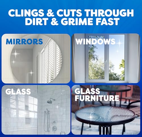 Windex Fast Shine Foam Glass Cleaner, No-Drip Windows, Doors, Mirrors & Countertops Aerosol Cleaning Spray, Streak-Free Shine, Removes Fingerprints, Dust, Dirt, Grime & More 19 oz (Pack of 6) - size: 19 Fl Oz (Pack of 6)
