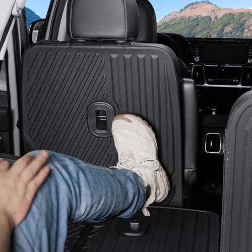 Backrest Mats Kick Mats for 2021-2024 2025 2026 Kia Sorento 6 Seats Captain Chairs Car Mat Accessories, All Weather TPE Seat Back Cover Protector(2nd Row Kick Mats 6 Seats) - style: 6 Seats 2nd Row Kick Mats
