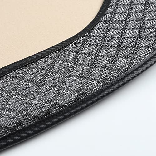Breathable Back Seat Cover-Universal Rear Seat Mat for All Seasons,Car Rear Seat Protector with Polyester Silk Material, Non-Slip Bottom. Fits 95% of Sedans, SUVs, Vans.(Gray) - color: Gray-Rear seat