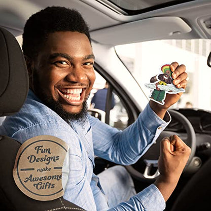 Funny Naughty Unique Car Air Fresheners Scented With Premium Oils By Fresh Fresheners (Rastaman) - color: Rastaman