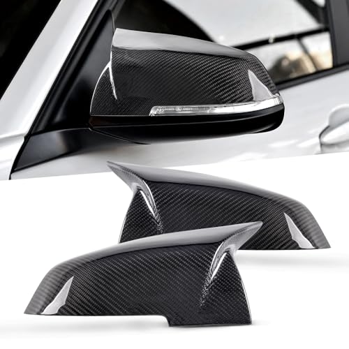 Real Carbon Fiber Side Mirror Cover Compatible with BMW F20 F22 F23 F30 F31 F32 F33 F36 F87 M2 X1 Accessories,Rearview Mirror Caps Trim BMW x1 Accessories Direct Replacement - color: for BMW