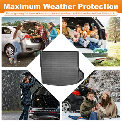 Trunk Liner for 2022-2025 Jeep Grand Cherokee 3D Custom Fit All-Weather TPE Material Waterproof Car Cargo Liner Mat, Black - color: 2022-2025 Jeep Grand Cherokee