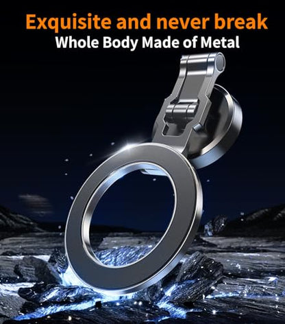 kaistyle for Magsafe Car Mount【Tri-fold & All Metal】Magnetic Phone Holder for Car Phone Holder Mount Dashboard Cell Phone Holders for Your Car Accessories for Women Men for iPhone 17 Pro Max 16 15 14