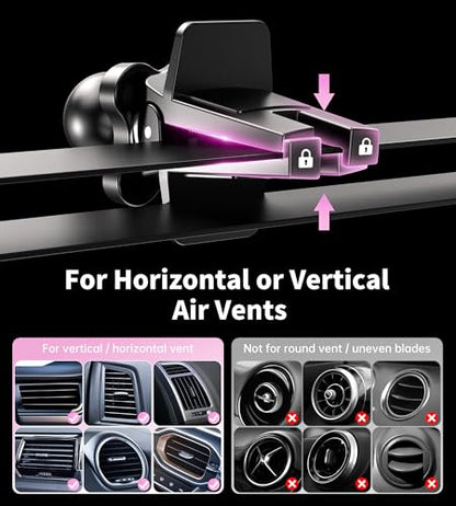 BHHB for Magsafe Car Mount Charger, [2026 Upgrade] 15W 2in1 Magnetic Wireless Car Charger, for Magsafe Car Charger, Vent/Dashboard Phone Holder, ONLY for iPhone 17 16 15 14 13 12 Series (Pink) - color: Pink