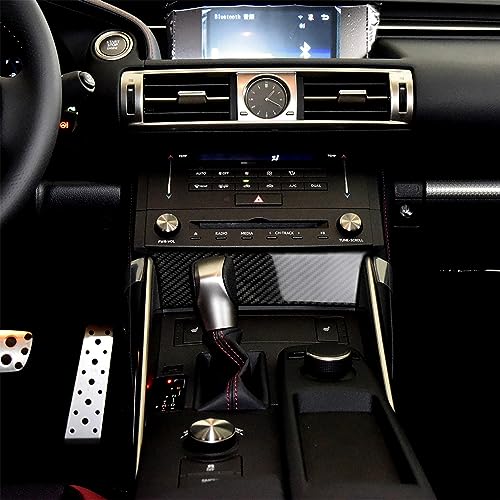 NVCNX Car Dashboard Dash Trim Cover Decal Compatible with Lexus IS250 2014 2015 / IS200t 2016 2017 / IS300 2016-2020 / IS350 2014-2020 Carbon Fiber Interior Trim Accessories Black - A - color: Dashboard Trim - a