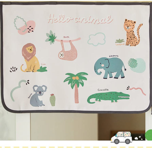 Magnetic Car Sun Shade Curtain for Side Window – Sun Blocker and UV Protector for Baby, Kids, and Pets – Universal Fit with Built-in Magnets for Steel-Framed Door (Animal Friends) - color: Animal Friends