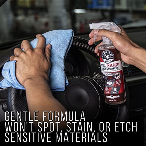 Chemical Guys Total Interior Cleaner & Protectant - Black Cherry, Car Cleaning Spray, Cleans and Protects Leather, Vinyl, Plastic, Rubber, and Glass, Safe for Trucks, SUVs, Jeeps, RVs & More - 16 oz - size: 16 Fl Oz (Pack of 1), style: Black Cherry