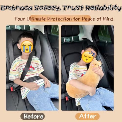Car Seat Belt Pillow Stocking Stuffers Cute Toy Rabbit Safety Seatbelt Shoulder Pad Auto Accessory Neck Cushion Protector Seatbelt Shoulder Protector Sleeping Pillow Nice Gift (Bear) - color: Bear