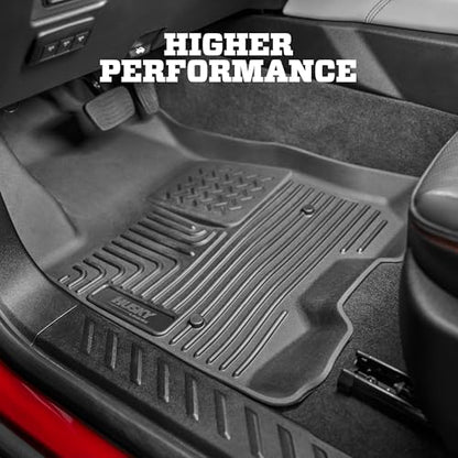 Husky Liners Weatherbeater Floor Mats | Fits 2013 - 2024 Toyota 4Runner; 2014 - 2024 Lexus GX460 | Front & 2nd Row, 3-pc Black - 99571 - style: 2013 - 2024 4Runner & GX460 Front & 2nd Row