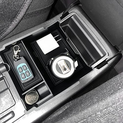 JOJOMARK Compatible with Subaru Impreza 2017-22 2023 and Crosstrek 2018 2019 2020 2021 2022 2023 Accessories Center Console Tray Organizer, Armrest Secondary Storage Box - color: 2018+BLACK
