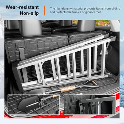 powoq Cargo Mat Compatible with 2016-2025 Honda Pilot (No Elite) Trunk Mat with Backrest Mat TPE Cargo Liner Trunk Liner Replacement for 2016-2025 Honda Pilot Accessories (Trunk Mat with Backrest Mat) - size: Compatible with Honda Pilot | 2016-2025