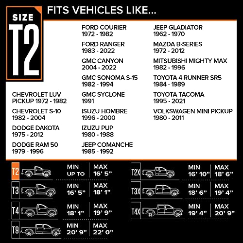 Budge Protector V Truck Cover, 5 Layer Premium Weather Protection, Waterproof, Dustproof, UV Treated Truck Cover Fits Trucks up to 197" L x 60" W x 56" H, Gray - size: Size 2: 197" L x 60" W x 56" H