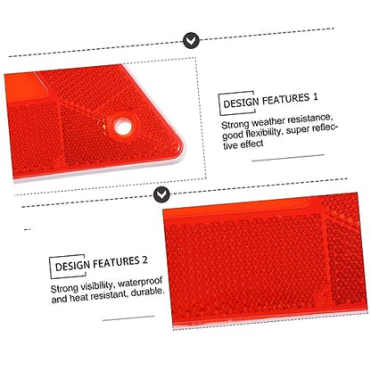 BESTOYARD Triangle Reflector Warning Sign 10-Pack Portable Car Safety Reflectors Emergency Reflective Warning for Trucks and Vehicles