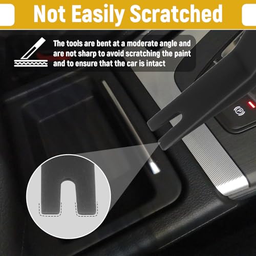 BFXM 5PCS Auto Trim Removal Tool kit, Car Clip Pry Tools Kit No Scratch Plastic, Car Door Panel Rivet Pliers Tool Kit, Automotive Interior Fastener Puller Remover Body Repair Set for Car - color: black