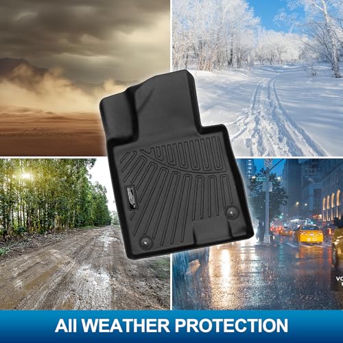 Peleus Floor Mats for Kia K5 (Only FWD Models) 2021-2025 2026 & Hyundai Sonata & Sonata Hybrid 2020-2025 2026,TPE All Weather Protection 2 Rows Car Floor Liners with Cargo Liner for KIA K5 - style: For Kia K5/Hyundai Sonata 2021-2025