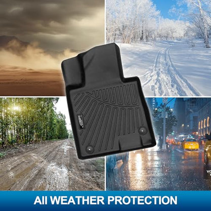 Peleus Floor Mats for Kia K5 (Only FWD Models) 2021-2025 2026 & Hyundai Sonata & Sonata Hybrid 2020-2025 2026,TPE All Weather Protection 2 Rows Car Floor Liners with Cargo Liner for KIA K5 - style: For Kia K5/Hyundai Sonata 2021-2025