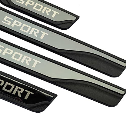 Auto Door Sill Cover Interior Accessories, for Honda Civic 2022 Stainless Steel with Plastic Protector, Kick Panels Scuff Guard Plate