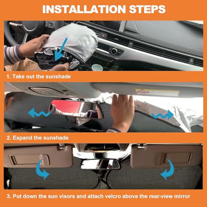 2026 Upgrade Front Windshield Sunshade fit for Lexus RX 2010-2015 Reflector Foldable Car Shade Automotive Windshield Sunshades for Lexus RX Windshield Sun Shade |Keeps Your Vehicle Cool| - size: Fit for Lexus RX 2010-2015