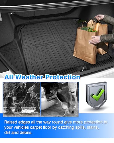 Cartist Cargo Liner Fits for Honda Accord EX EX-L Touring Sedan 4-Door 2023-2025 2026 (Include Hybrid) All Weather Trunk Mat Carpet Protection TPE Heavy Duty - size: 1)Honda Accord 2023-2025 (Include Hybrid)