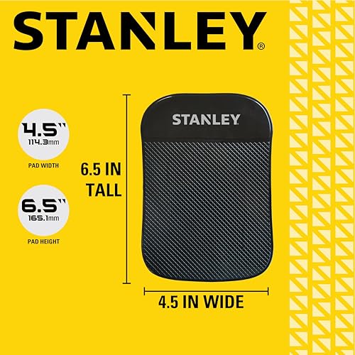 Stanley S4006 4.5" x 6.5" Extra-Strong Anti-Slip Grip Dashboard Gel Pad for Cell-Phone, Tablet, GPS, Keys or Sunglasses, Pack of 4 - size: XL, style: Pack of 4