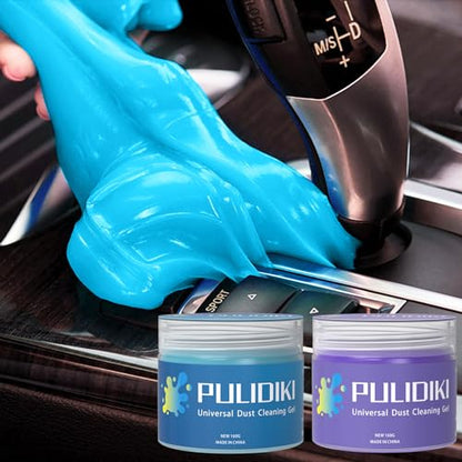 PULIDIKI Car Cleaning Gel Detailing Kit - Automotive Dust Crevice Cleaner Slime for Auto Interior Detail Removal - Putty for Keyboard Cleaning and Car Accessories