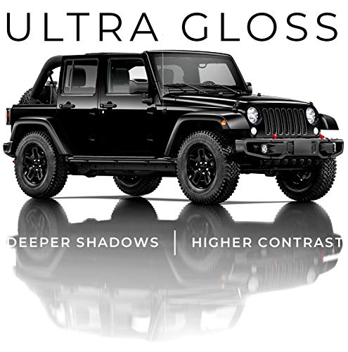 VViViD+ Ultra Gloss Premium Vinyl Car Wrap Film (1ft x 5ft, Gloss Piano Black) - color: Gloss Piano Black, size: 1ft x 5ft