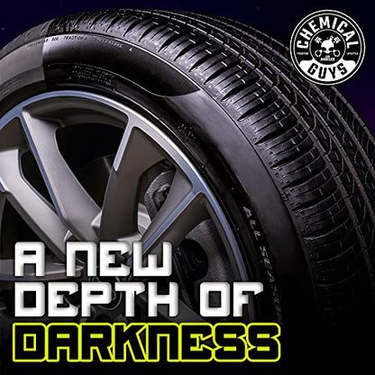 Chemical Guys Galactic Black Wet Look Tire Shine Dressing – High Gloss Tire Spray for Trim & Rubber – Restores Deep Black Shine and Protection for Cars, Trucks, Motorcycles and RVs, 16 oz - size: 16 Fl Oz